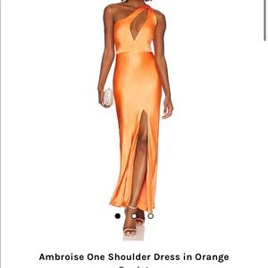 Ambroise One Shoulder Dress in Orange
Bardot from Revolve, Worn once